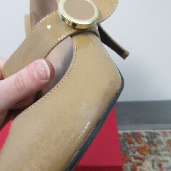 Tahari Joyce Women Mary Jane Pump High Heels 7 Tan Casual Retro Beige y2k 454 - Picture 6 of 10